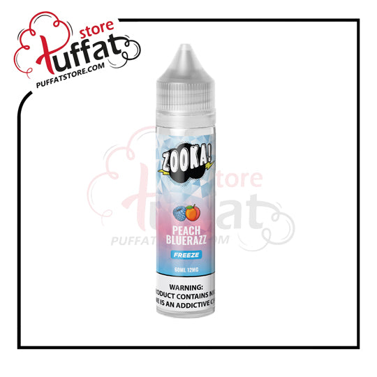 Zooka Freeze Salt Peach Blue Razz E-Liquid 60ML