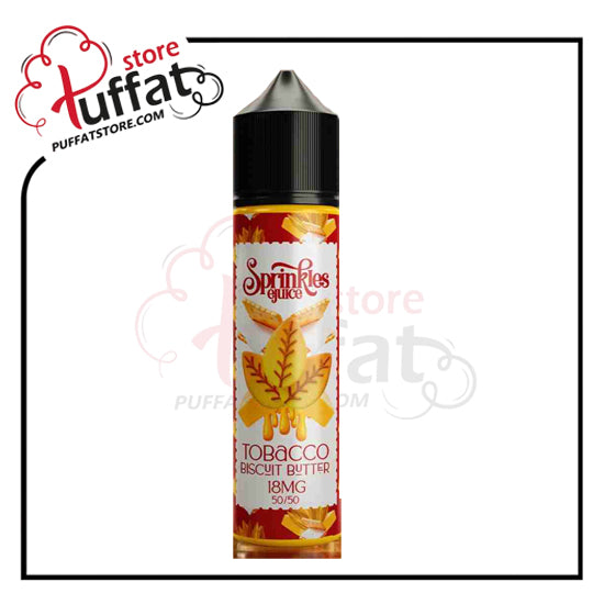 Vape juice bottle with Sprinkles Glaze branding on a white background