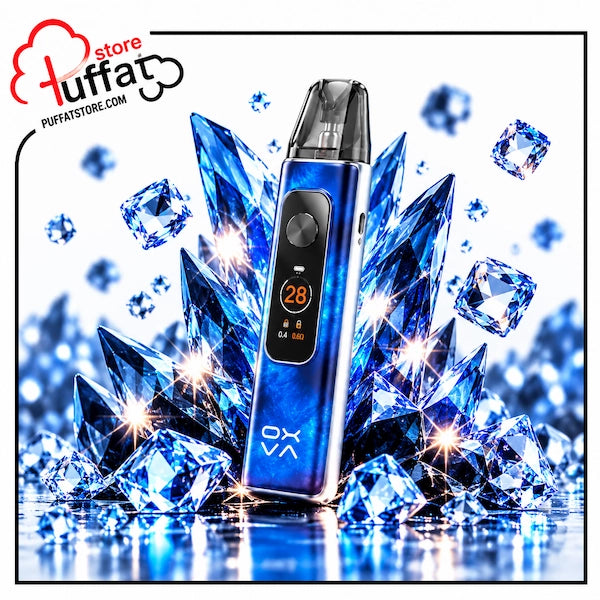 Upgrade your vape with the captivating OXVA Xlim Pro 4 Pod Kit in Stardust Blue—featuring a shimmering cosmic marble finish, vivid digital screen, stunning crystal aesthetics, and unmatched flavor delivery.
