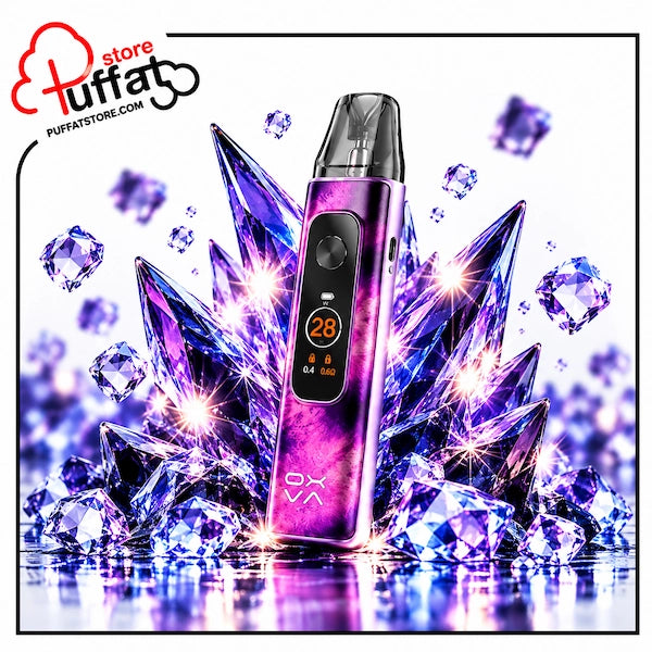 Upgrade your vape with the enchanting OXVA Xlim Pro 4 Pod Kit in Stardust Purple—featuring a dreamy cosmic purple marble finish, vivid digital screen, stunning crystal aesthetics, and unmatched flavor delivery.