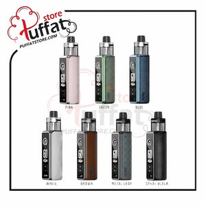 Display of various vape devices with Puffat logo at the top.