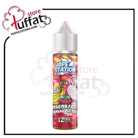 Vape Station – Dragon Fruit Banana Cherry High Ice MTL 60ml