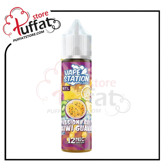 Vape Station – Passion Fruit Kiwi Guava High Ice MTL 60ml
