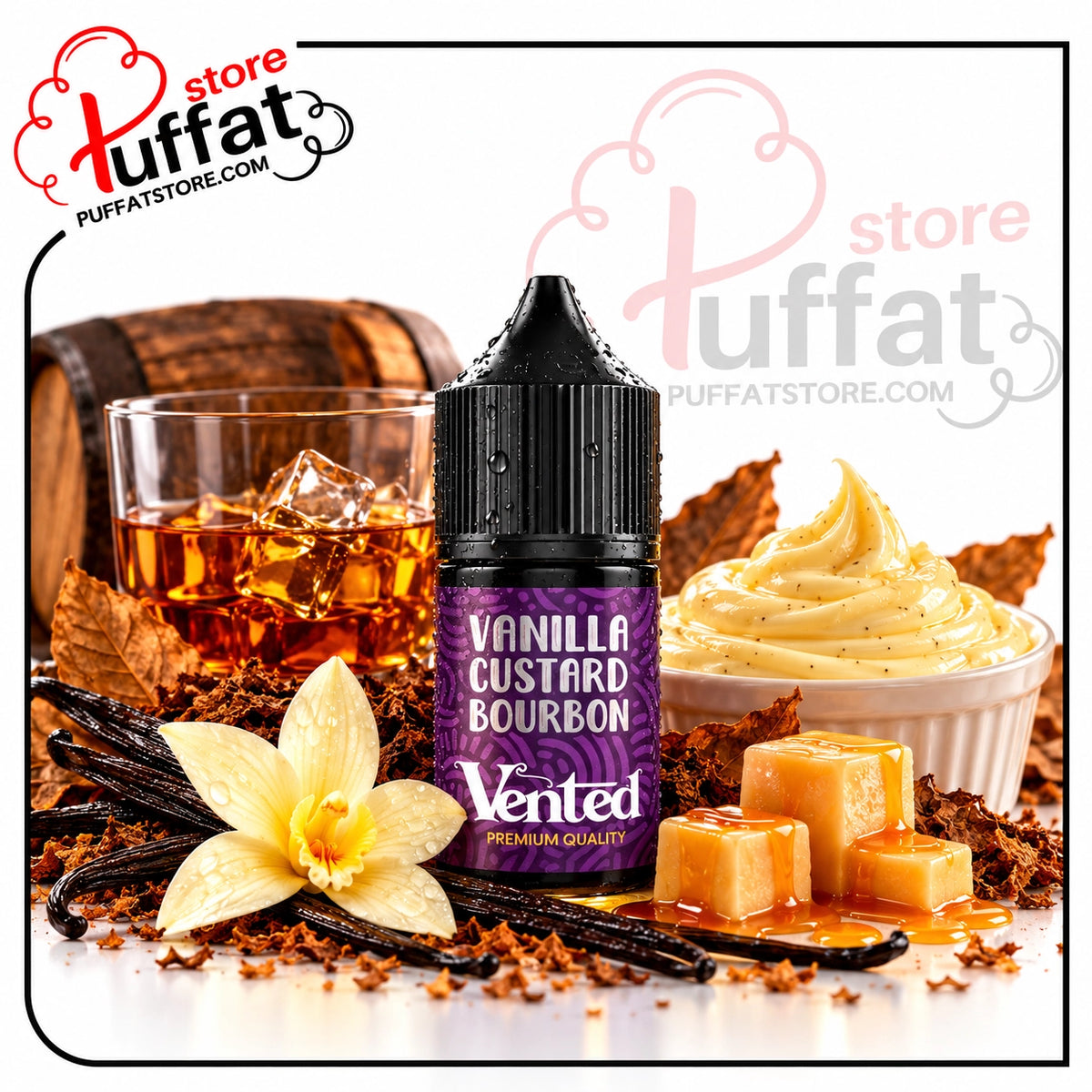 Vented Vanilla Custard Bourbon MTL 30ml

