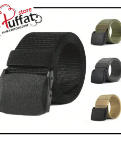1pc Unisex Matte Automatic Buckle Nylon Tactical Belt