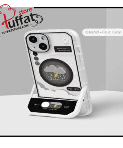 Cartoon Graphic Phone Case With Invisible Holder