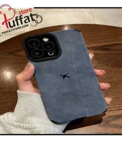 1pc Leather & Tpu Aircraft Painted Phone Case Compatible With Iphone