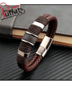 Alternative view of 1pc Luxury Vintage Multi-Layer PU Leather & Bead Men's