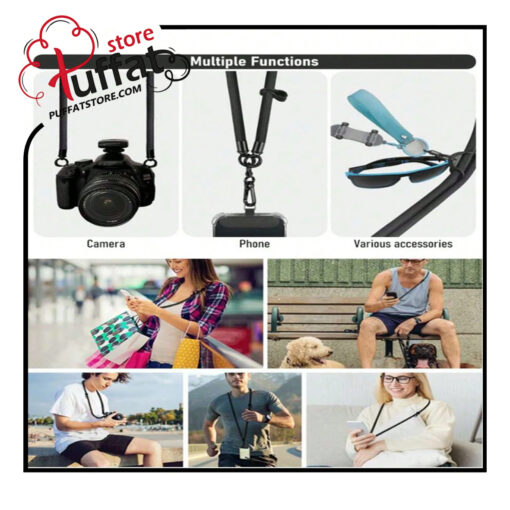 1pc Nylon Shoulder Crossbody Bag With Phone Lanyard Strap - Image 2