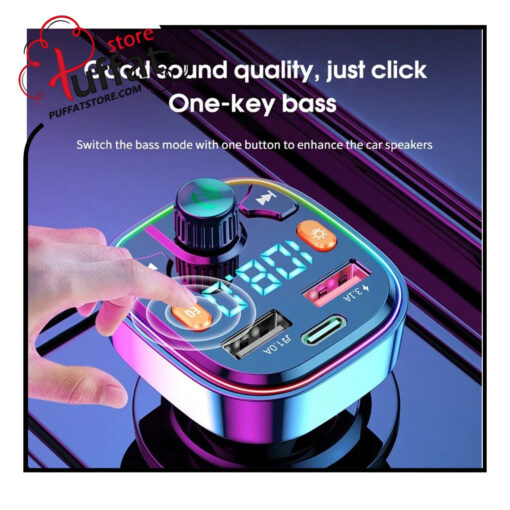 Q5 Car Bluetooth FM Transmitter Wireless Dual USB - Image 3