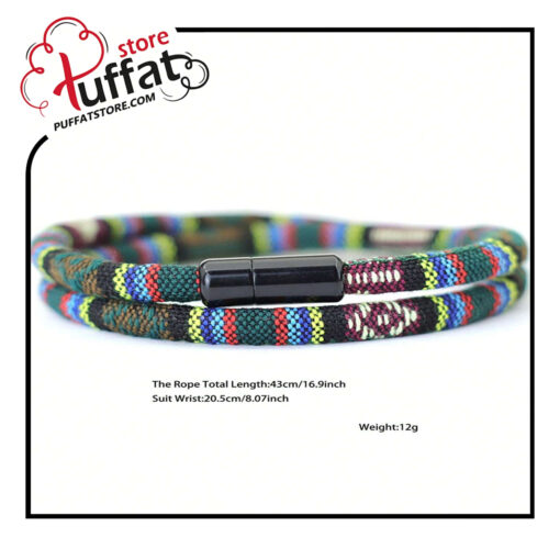 Bohemia Men Rope Bracelet Attract Magentic Braclet - Image 3